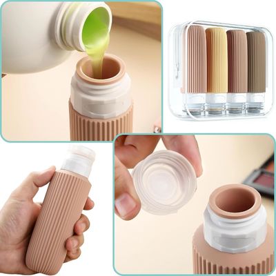 Refill Toiletry Silicone Travel Size Containers 3oz/90ml TSA Approved