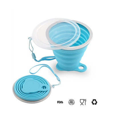 Custom Logo Travel Silicone Foldable Cup BPA Free Collapsible Cups 270ml