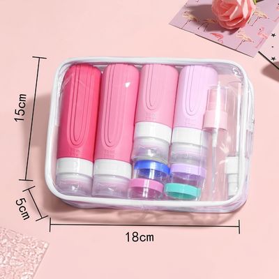 Cosmetic Shampoo Silicone Travel Toiletry Bottles Kit 16 Pack TSA Approved