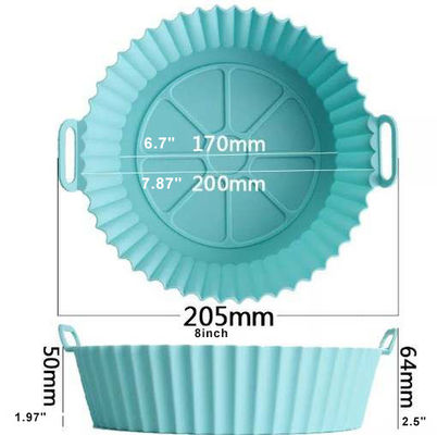 OEM Customized Silicone Air Fryer Liner Reusable 8 Inch