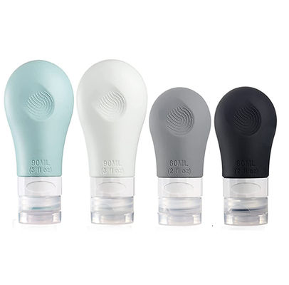 Leak Proof Silicone Cosmetic Bottles Travel Kit 90ML 60ML TSA Approved