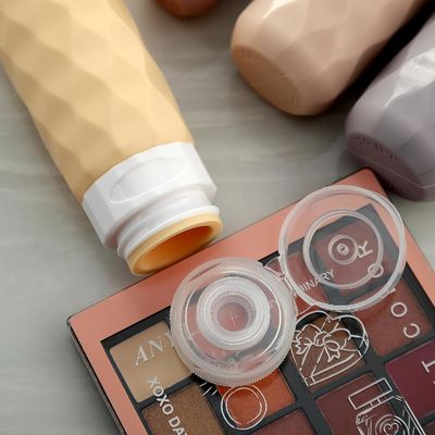 Rose Color Silicone Toiletries Travel Bottle Set Refillable 3oz