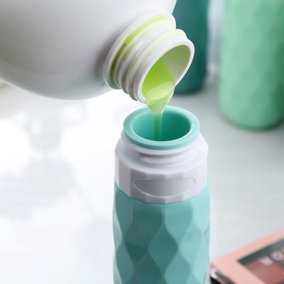 Mint Green Color Silicone Travel Bottle Set 90Ml For Toiletries