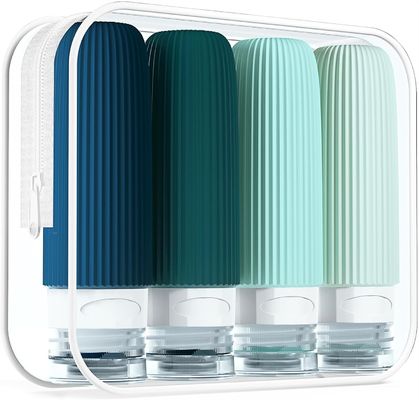 Malachite Toiletries Silicone Travel Bottle Set Leak Proof 90ml
