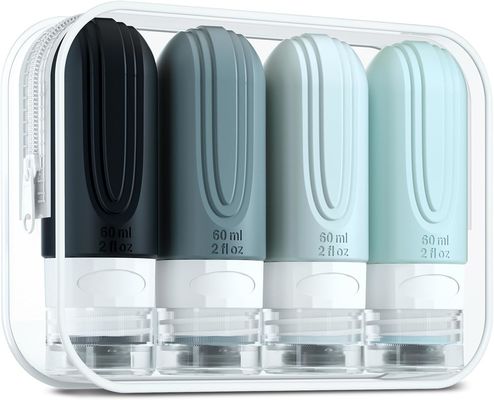 Cosmetic Mini Silicone Travel Toiletry Bottles Kit Personalized 2oz/60ML