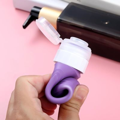 16 Items Purple Silicone Travel Toiletries Bottle Set TSA Approved