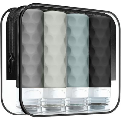 Toiletries Cosmetic Silicone Travel Bottle Set Leak Proof 90ml