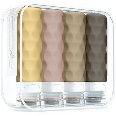 Toiletries Leak Proof Silicone Travel Bottles 100ml Reusable