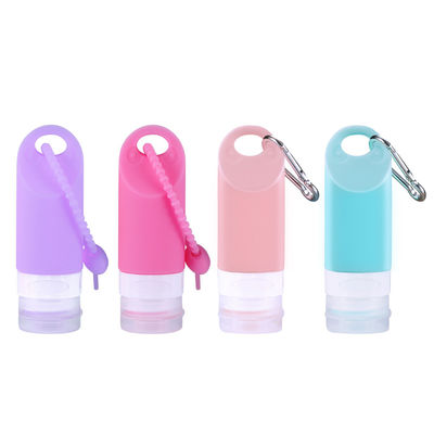 58ml Toiletries Silicone Travel Bottle Set With Hanging Hole