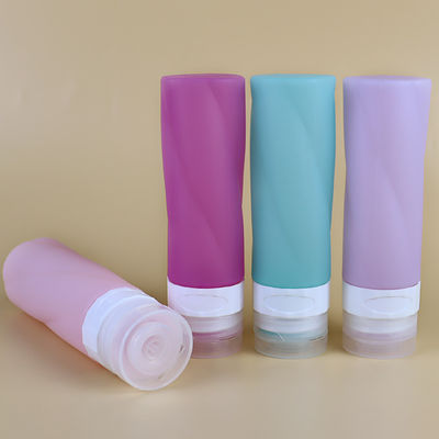 Braid Shape Silicone Travel Toiletries Bottles Kit Reusable 90ml