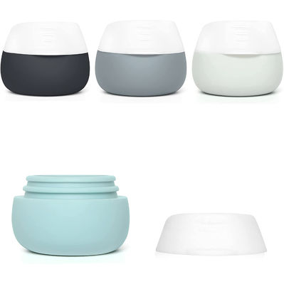 Food Grade Silicone Cosmetic Travel Jar Gray color Multi Purpose 20ml