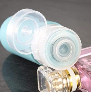 Toiletries Cylinder Refillable Silicone Travel Bottles Set Squeezable 3Oz