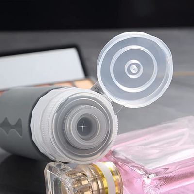 Cylinder Squeeze Silicone Travel Cosmetic Bottle Set Refillable 90ml