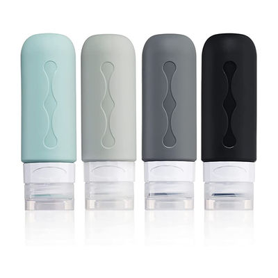 Cylinder Squeeze Silicone Travel Cosmetic Bottle Set Refillable 90ml