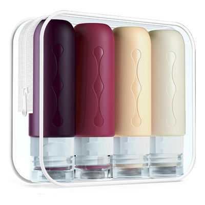 Cheese Color Silicone Travel Bottle Set 90Ml TSA Approval