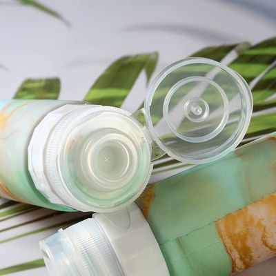 Marble Color Soft Silicone Travel Bottle Set Leak Proof 90Ml