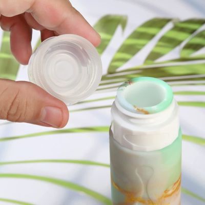 Marble Color Soft Silicone Travel Bottle Set Leak Proof 90Ml