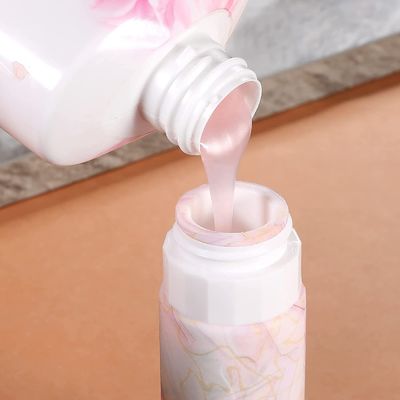 Toiletries Silicone Travel Bottle Kit 3oz Marble Color TSA Approved