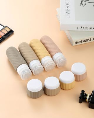 8 Items Silicone Toiletries Bottles 90ml 30ml Jars Combo TSA Approval