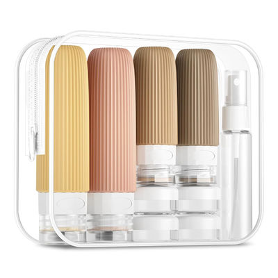 Apricot Refill Toiletries Silicone Travel Bottle Set Leak Proof 16 Pack