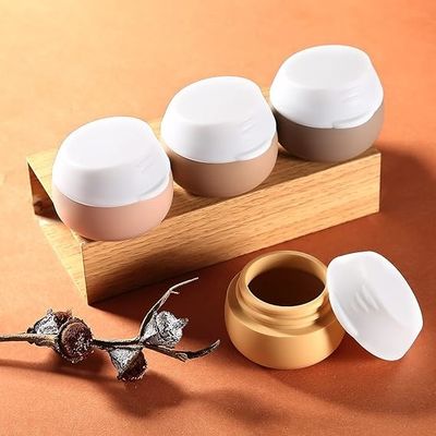 Round Apricot Gemice Silicone Cosmetic Container Leakproof 20ml