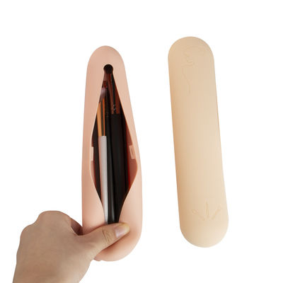 Custom Portable Travel Silicone Cosmetic Bag Makeup Storage Pouch
