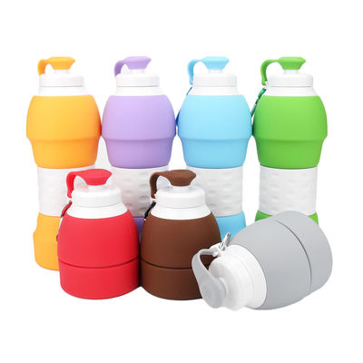 Folding Silicone Collapsible Bottles Reusable Leak Proof 580ml