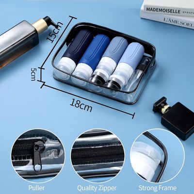 Eco-Friendly Compact Silicone Travel Bottle Set with Wide Mouth Design for Easy Refill