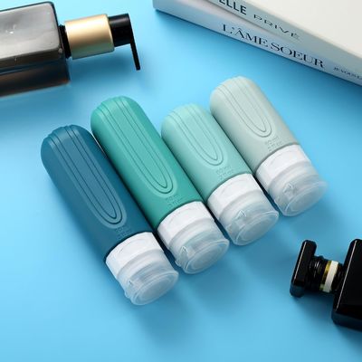 TSA-Approved Silicone Travel Bottle Set with Wide Mouth Design for Easy Refilling and Customizable Options