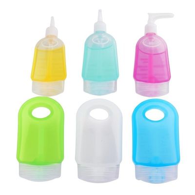TSA-Approved Silicone Travel Bottle Set with Wide Mouth Design for Easy Refilling and Customizable Options