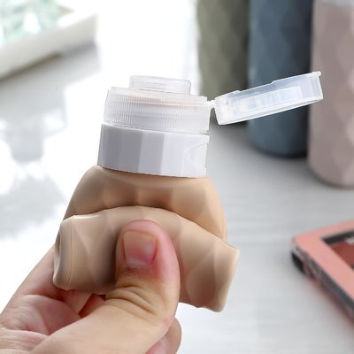 Compact Foldable Food Grade Silicone Travel Bottle Set - 90ml Leak Proof TSA Approved Toiletry Containers
