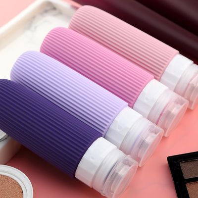 Customized Logo Silicone Travel Bottle with Compact Size and Multiple Colors for Refillable Toiletry Needs