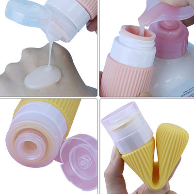 Customized Logo Silicone Travel Bottle with Compact Size and Multiple Colors for Refillable Toiletry Needs