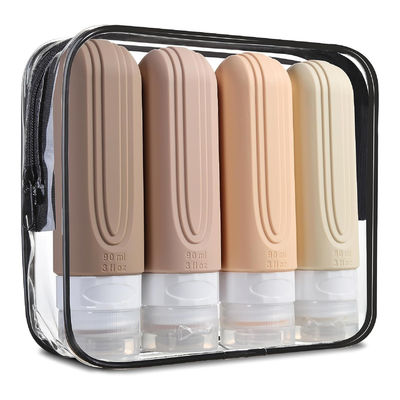 Compact Portable Silicone Travel Bottle with Food Grade Silicone and Leak Proof Design