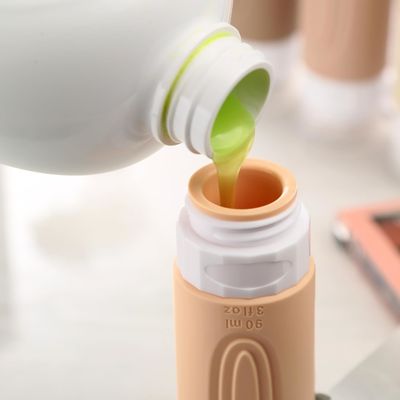 Compact Portable Silicone Travel Bottle with Food Grade Silicone and Leak Proof Design