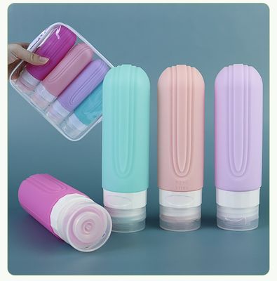 Reusable Silicone Travel Bottle with Customizable Logo and Lightweight Design for Travel Toiletries