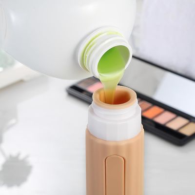 100ml Silicone Travel Bottle with Customizable Logo and Visual Window - Refillable Toiletry Container