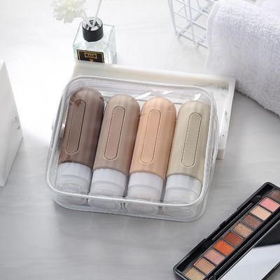 100ml Silicone Travel Bottle with Customizable Logo and Visual Window - Refillable Toiletry Container