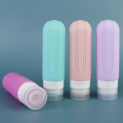 Food Grade Silicone Travel Bottle Set - Reusable and Portable 90mL Leak Proof TSA Approved Toiletry Bottles