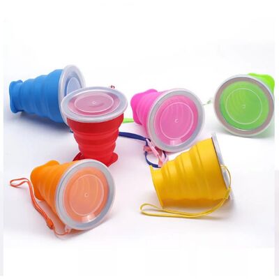 OEM ODM Silicone Foldable Cup Portable Coffee Travel Cups 200ml