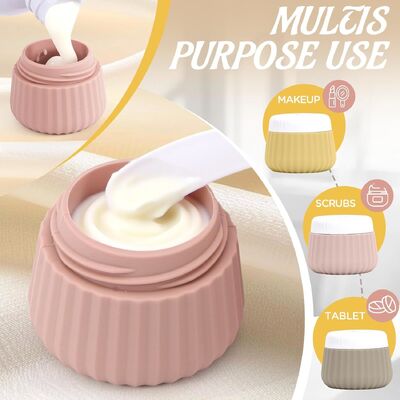 Portable TSA Approval Leak Proof Silicone Travel Toiletry Bottles Set 6 Pack BPA Free