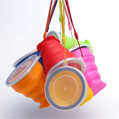 Customized Silicone Collapsible Cup Portable Coffee Travel Cups 200ml