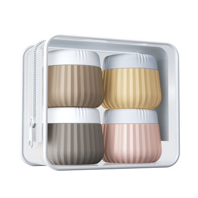 Toiletry Silicone Travel Container Kit Leak Proof 30ml With Screw Lid