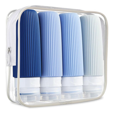 3oz/90ml Silicone Travel Bottles For Toiletries TSA Approved