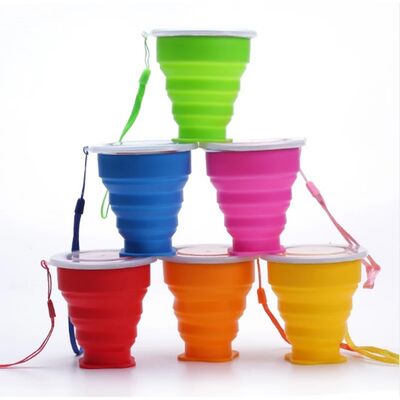 OEM ODM Silicone Foldable Cup Portable Coffee Travel Cups 200ml